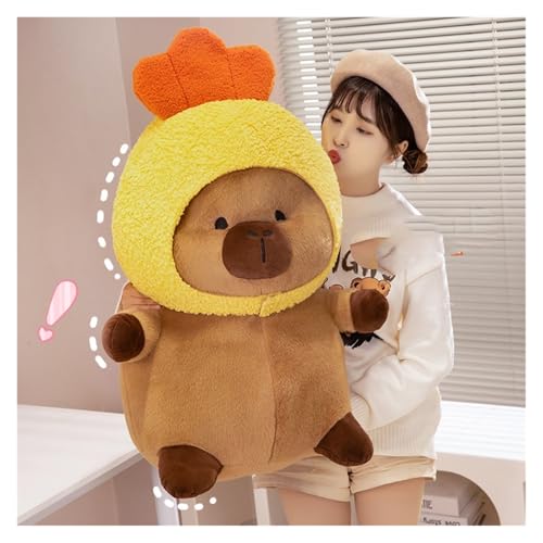 KUKUShining Bezauberndes Capybara-Plüschtier Mit Obst- und Tiermotiv, Weiche und Süße Puppe, Ideal Schlafzimmer- und Wohnzimmerdekoration(Yellow,22cm/8.6in) von KUKUShining