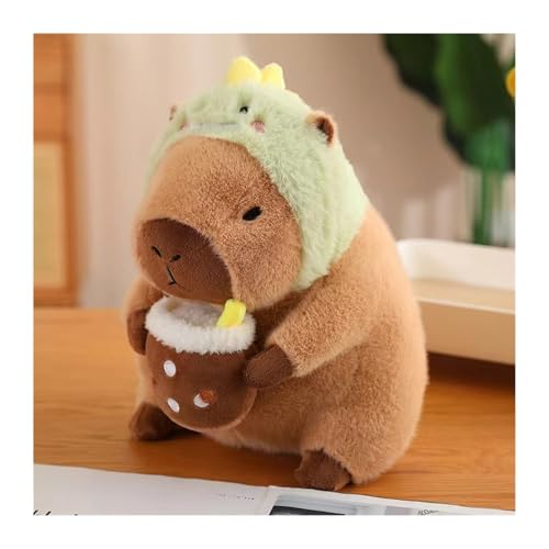 KUKUShining Capybara Plüschtier, Weiche Kuscheltiere In Bezaubernden Kostümen, Perfekte Sammelgeschenke for Kinder Und Mädchen Und Als Heimdekoration(Dinosaur,45cm/17.7in) von KUKUShining