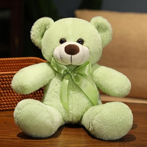 Kuschelweicher TeddybäR PlüSchtier, niedliches Plüschtier zum Kuscheln und Spielen, Stofftier für Mama, Kinder Mädchen, Geburtstag, Valentinstag(Green) von KUKUShining