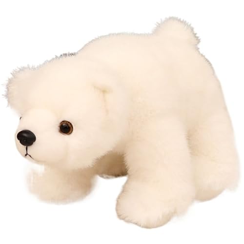 KUKUShining Eisbär Plüschtier, Weiche Kuschelige Stofftier Puppe Realistische Bären Plüschtier Geschenk Für Kinder Freundin Freund(White,30cm/11.8in) von KUKUShining