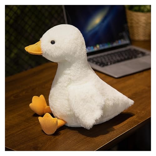 KUKUShining Enten Kuscheltier, Entenküken Weich Enten Stofftier Spielzeug Große Plüschtier Kissen Puppe for Kindergeschenk Geburtstagsgeschenk(White,60cm/23.6in) von KUKUShining