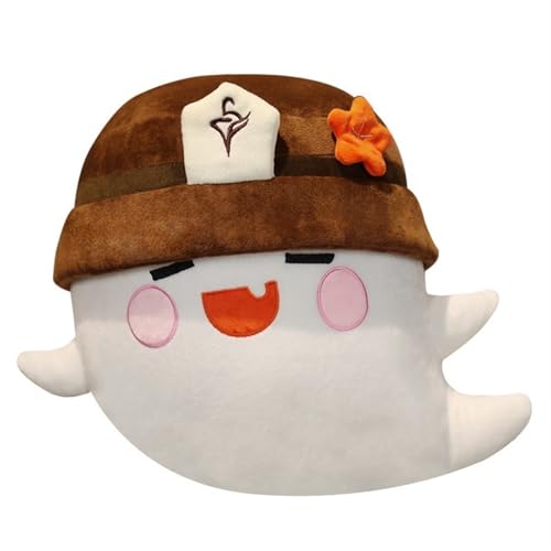 KUKUShining Genshin Hutao Ghost Plüsch, 30cm Anime Doll Impact Plüsch Kissen Hutao Ghost Stofftiere Werfen Kissen for Gamer Fans Geschenke von KUKUShining