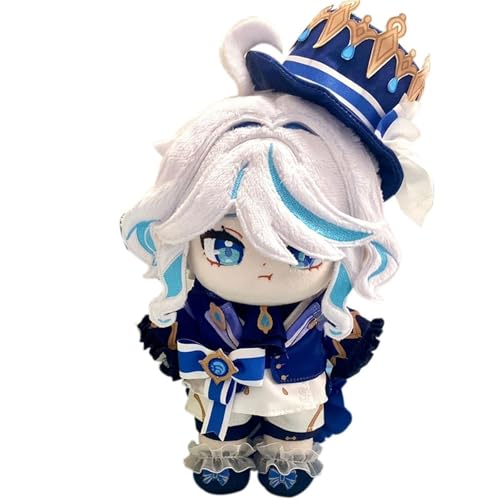 KUKUShining Genshin Impact Kuscheltier, 20cm Anime Ankleidepuppe Mit Kleidung Süßes Weiches Plüschtier Als Geschenk for Gamer-Fans(Furina) von KUKUShining