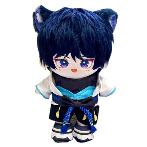 KUKUShining Genshin Impact Kuscheltier, 20cm Anime Ankleidepuppe Mit Kleidung Süßes Weiches Plüschtier Als Geschenk for Gamer-Fans(Wanderer) von KUKUShining