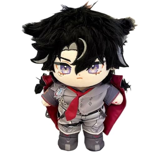 KUKUShining Genshin Impact Kuscheltier, 20cm Anime Ankleidepuppe Mit Kleidung Süßes Weiches Plüschtier Als Geschenk for Gamer-Fans(Wriothesley) von KUKUShining