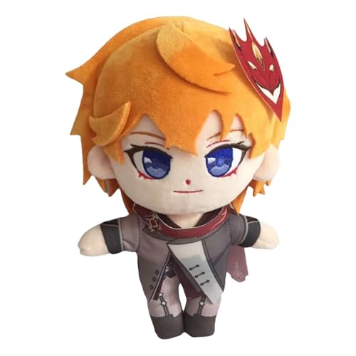 KUKUShining Genshin Impact Plüsch, 20cm Anime Figur Kuscheltier Weiches Cartoon Spielzeug Süße Stoffpuppe for Fans Geburtstagsgeschenke(Tartaglia) von KUKUShining