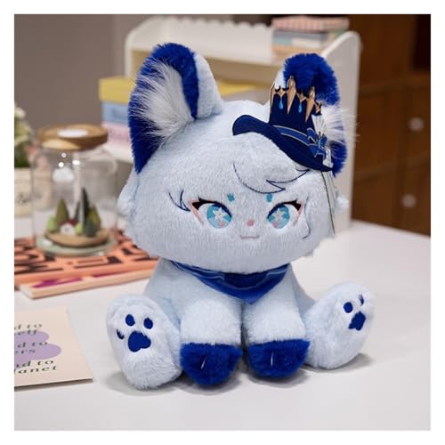 KUKUShining Genshin Katzen Kuscheltiere, Anime Plüsch Impact Kissen Weiches Süßes Katze Plüschtier Spielzeug for Gamer Geschenk(Furina,32cm/12.6in) von KUKUShining