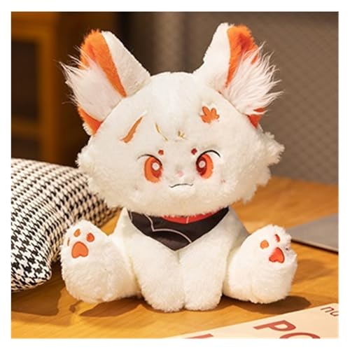 KUKUShining Genshin Katzen Kuscheltiere, Anime Plüsch Impact Kissen Weiches Süßes Katze Plüschtier Spielzeug for Gamer Geschenk(Kaedehara Kazuha,32cm/12.6in) von KUKUShining