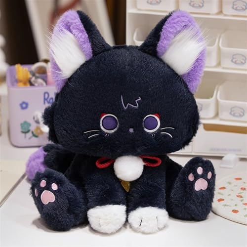 KUKUShining Genshin Katzen Kuscheltiere, Anime Plüsch Impact Kissen Weiches Süßes Katze Plüschtier Spielzeug for Gamer Geschenk(Scaramouche,44cm/17.3in) von KUKUShining