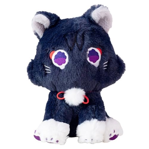 KUKUShining Genshin Scaramouche Katzen Kuscheltiere, Wanderer Puppe Impact Plushies Kissen Katze Plüschtier for Gamer Geschenk von KUKUShining