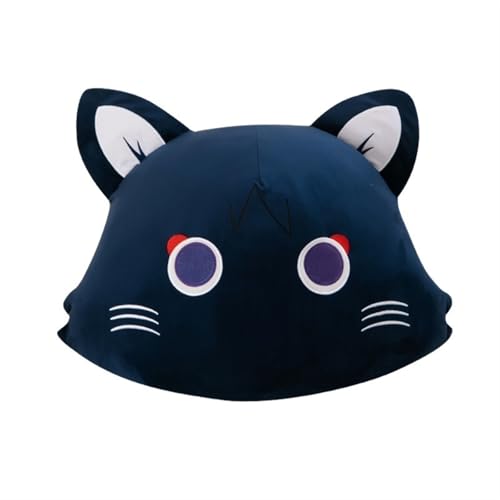 KUKUShining Genshin Scaramouche Katzen Plüsch Kissen, Wanderer Anime Plüschkissen Impact Cat Kuscheltiere Spielzeugpuppe for Gamer Fans Geschenke(Pillow B,50cm/19.7in) von KUKUShining