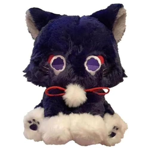 Genshin Scaramouche Katzen Plüschtier, Wanderer Puppe Impact Plushies Kissen Katze Kuscheltiere for Gamer Geschenk von KUKUShining