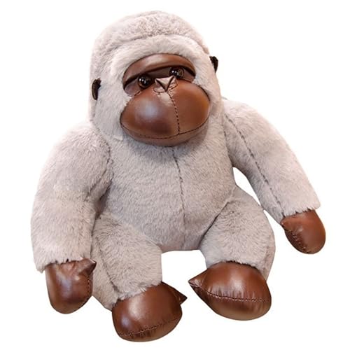 KUKUShining Gorilla Plüschtier, Weiches Kuscheliges Stofftier Plüschtier Haustier Kinder Großer Kumpel Geschenke for Mädchen Jungen Spielen(White,50cm/19.7in) von KUKUShining