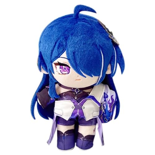 KUKUShining Honkai Star Rail Kuscheltier, 20cm Anime Ankleidepuppe Mit Kleidung Süßes Weiches Plüschtier Als Geschenk for Gamer Fans(Acheron) von KUKUShining