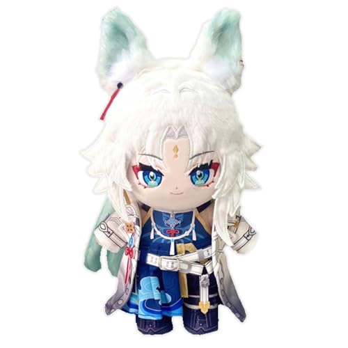 KUKUShining Honkai Star Rail Kuscheltier, 20cm Anime Ankleidepuppe Mit Kleidung Süßes Weiches Plüschtier Als Geschenk for Gamer Fans(Feixiao) von KUKUShining