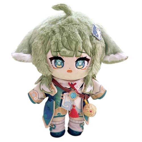 KUKUShining Honkai Star Rail Kuscheltier, 20cm Anime Ankleidepuppe Mit Kleidung Süßes Weiches Plüschtier Als Geschenk for Gamer Fans(Huo Huo) von KUKUShining