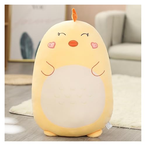 KUKUShining Kuschelige Tier Plüschkissen, Weiche Stofftiere, Kawaii Puppen Kindern Jungen Mädchen(Chick,60cm/23.6in) von KUKUShining