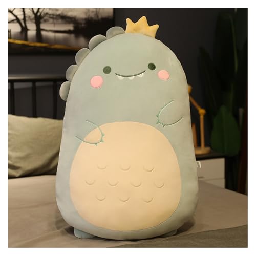 KUKUShining Kuschelige Tier Plüschkissen, Weiche Stofftiere, Kawaii Puppen Kindern Jungen Mädchen(GreenDinosaur,45cm/17.7in) von KUKUShining