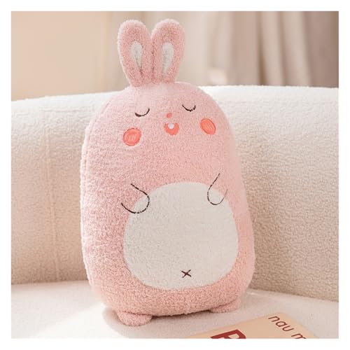 KUKUShining Kuschelige Tier Plüschkissen, Weiche Stofftiere, Kawaii Puppen Kindern Jungen Mädchen(Pink Rabbit,45cm/17.7in) von KUKUShining