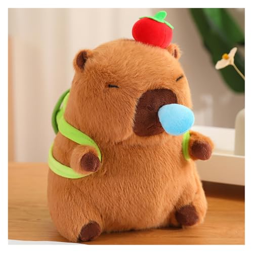 KUKUShining Kuscheliges Capybara Spielzeug Mit Fruchttier, Entzückende, Weiche Stofftiere for Kinder, Geschenk for Geburtstage, Feiertage, Mehrere Stile(StrawberryTurtle3,40cm/15.7in) von KUKUShining