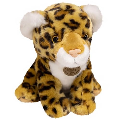 KUKUShining Leoparden Plüsch, Weiche Kuschelige Stofftiere Puppen Realistische Geparden Plüschtiere Spielzeug Geschenke Für Kinder Jungen(20cm/7.8in) von KUKUShining