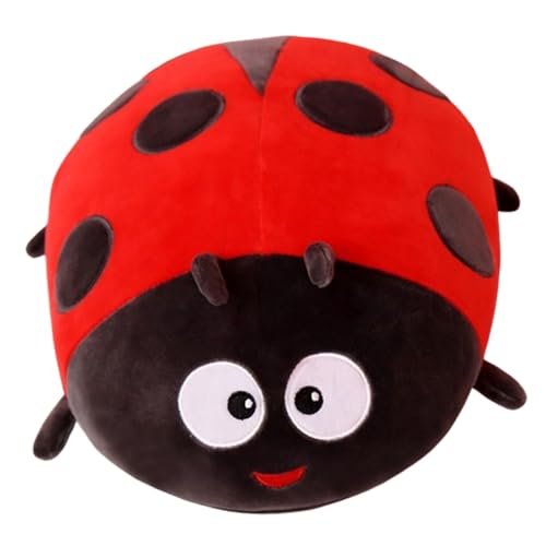 KUKUShining Marienkäfer Plüschtier, Käfer Plüschkissen Süßes Weiches Kuscheltier Umarmung Spielzeug Für Geburtstag Valentinstag Kinder Heimdekoration(Red,60cm/23.6in) von KUKUShining