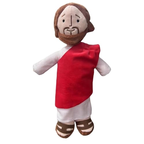 KUKUShining Mein Freund Jesus Plüsch, Stofftier Mit Lächeln, Katholische Ostergeschenke for Kinder, Christus, Religiöses Spielzeug, Gott, Plüschtier, Erlöser von KUKUShining