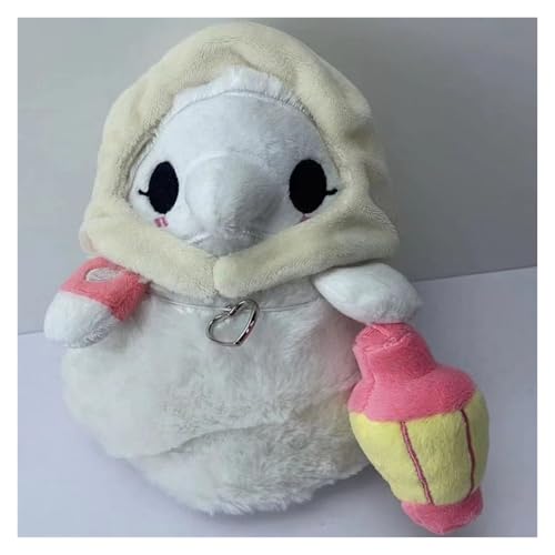 KUKUShining Niedliche Pestdoktor Plüschpuppe, Kuschelkissen Perfekte Halloween-Deko und Ausgefallene Geschenkidee für Kinder und Erwachsene Weihnachten(White) von KUKUShining