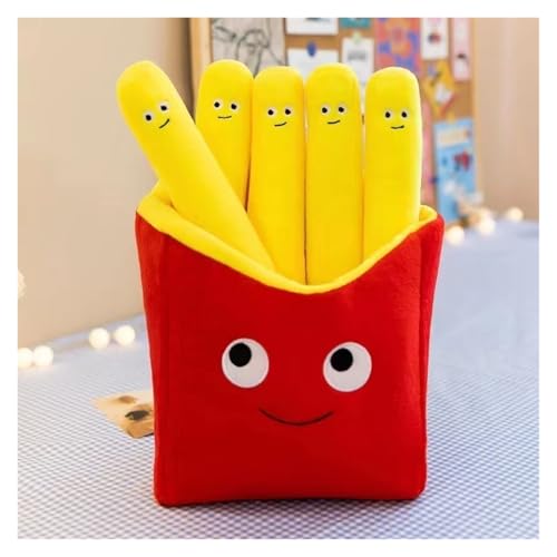 KUKUShining Niedliche Plüschtiere, Lustige Burger, Pizzastücke, Pommes Pommes-Plüschtiere, for Kinder Entworfen, Perfekt Als Zimmerdekoration Und Spielen.(Fries,40cm/15.7in) von KUKUShining