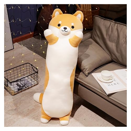 KUKUShining Niedliches Riesiges Shiba Inu Kinder-Plüsch-Kopfkissen, Weiche Plüsch-Schlafunterlage for Hunde, Geschenk for Kinder, Ideal for Nickerchen und Spielen(110cm/43.3in) von KUKUShining