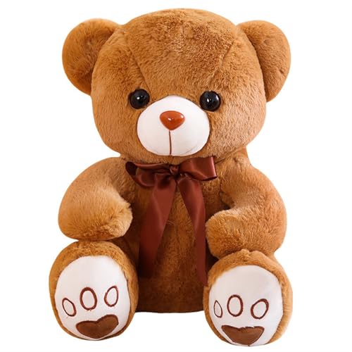 KUKUShining Niedliches Teddybär-Plüschtier, Weiches und Kuscheliges Stofftier, Perfekt für Kinder, Gemütliche Kuschelzeit und Süße Raumdekoration(Brown,35cm/13.8in) von KUKUShining