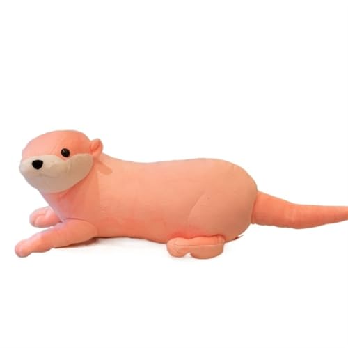 KUKUShining OtterPlüschtier, Weiches Stofftier Simulations-Otter, Perfekt für Kinder, Spiel, Entspannung und Heimdekoration(Pink,40cm/15.7in) von KUKUShining