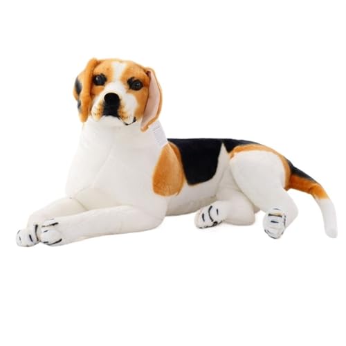 KUKUShining Realistischer Beagle Hund Plüschtier, Niedliches Stofftier, Perfekt for Kinder und Hundefans, Ideal for die Heimdekoration(Beagle1,50cm/19.7in) von KUKUShining