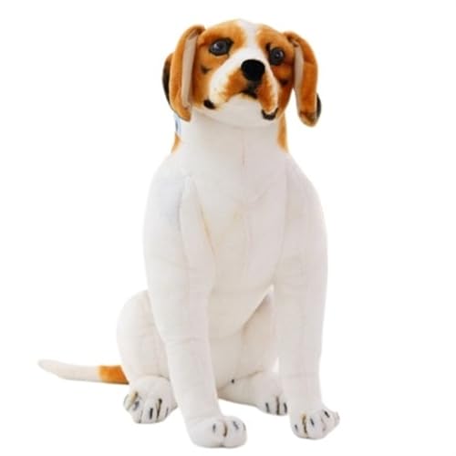 KUKUShining Realistischer Beagle Hund Plüschtier, Niedliches Stofftier, Perfekt for Kinder und Hundefans, Ideal for die Heimdekoration(Beagle2,60cm/23.6in) von KUKUShining