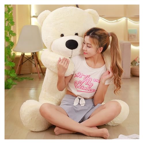 KUKUShining Riesiger Teddybär Plüsch, Weiches Stofftier, Kinder und Mädchen, Gemütliche Entspannung, Niedlicher Dekor-Akzent(Beige,100cm/39.4in) von KUKUShining