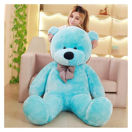 KUKUShining Riesen Teddybär Plüschtier, Weiches Kuscheltier Gemütliche Entspannung Niedliche Wohndekoration Mädchen Kinder(Blue,100cm/39.4in) von KUKUShining