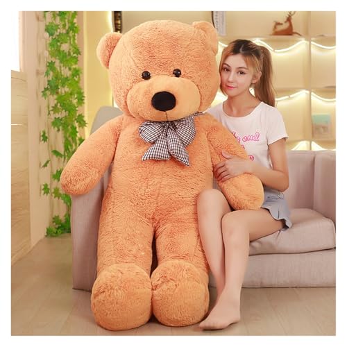 KUKUShining Riesiger Teddybär Plüsch, Weiches Stofftier, Kinder und Mädchen, Gemütliche Entspannung, Niedlicher Dekor-Akzent(Lightbrown,80cm/31.5in) von KUKUShining