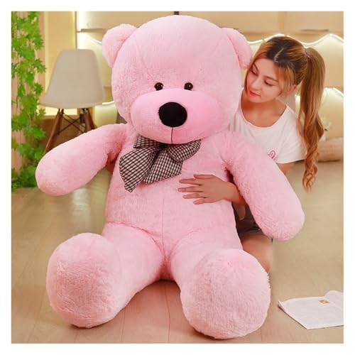 KUKUShining Riesen Teddybär Plüschtier, Weiches Kuscheltier Gemütliche Entspannung Niedliche Wohndekoration Mädchen Kinder(Pink,100cm/39.4in) von KUKUShining