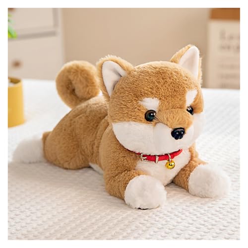 KUKUShining Shiba Inu-Plüschpuppen, Weiche Kuscheltiere, Ideal for Kinder, Tierliebhaber und Sammler, Schlafzimmer Oder Wohnzimmerdekoration(Brown,38cm/14.9in) von KUKUShining