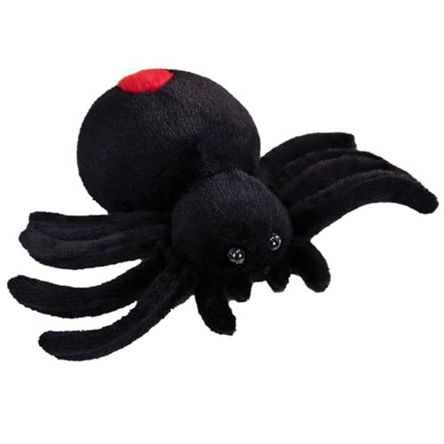 KUKUShining Spinne Plüsch, Weiches Kuscheliges Stofftier Kinder Schwarze Spinne Halloween Dekoration Puppe for Partys Im Freien Erwachsene(30cm/11.8in) von KUKUShining