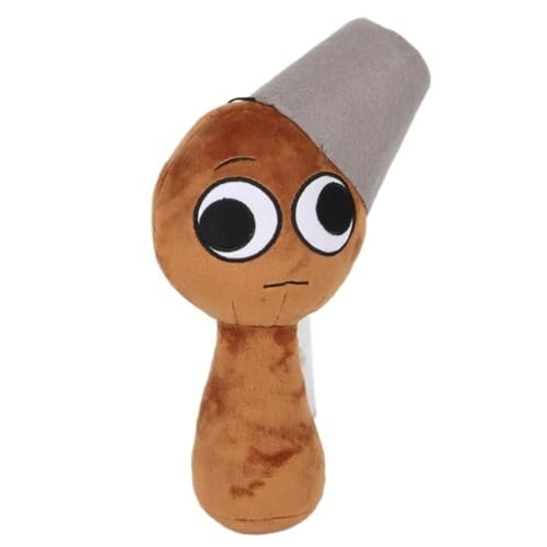 KUKUShining Sprunki Kuschelpuppe Spielzeug, Cartoon Charmante Weiche Stofftiere, Niedliche Kuschelpuppen for Kinder, Fans und Gamer, (Brown) von KUKUShining