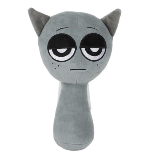 KUKUShining Sprunki Kuschelpuppe Spielzeug, Cartoon Charmante Weiche Stofftiere, Niedliche Kuschelpuppen for Kinder, Fans und Gamer, (Gray) von KUKUShining