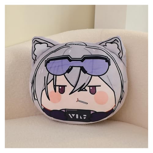 KUKUShining Star Rail Kuscheltiere, Anime Figur Schlüsselanhänger Plüschtier Weiches Honkai Stofftier Dekokissen Puppe for Fans Geschenke(Silver Wolf,10cm Keychain) von KUKUShining