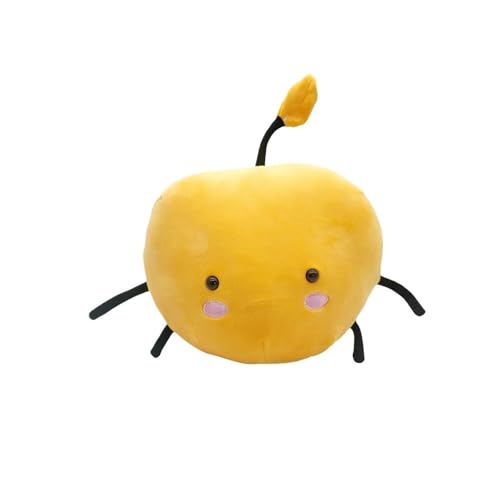 KUKUShining Stardew Junimo Plüschtier, Süße Waldgeister Figur Plüschtier Weiches Kissen Spielzeug Kuscheltier for Kinder Fans Geschenke(Yellow) von KUKUShining