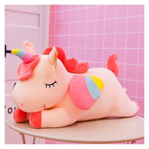 KUKUShining Süße und Weiche Einhorn-Plüschpuppe Mit Regenbogenflügeln, for Mädchen, Beste Wahl Als Dekoration for Mädchenzimmer(Pink,65cm/25.6in) von KUKUShining