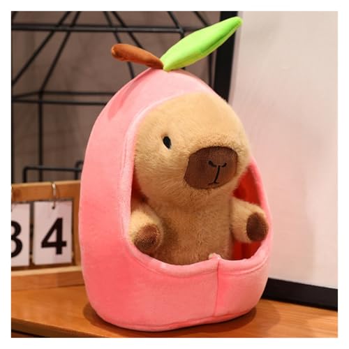 KUKUShining Süßes Capybara-Plüschtier Mit Fruchtloch, Weiches, Kuscheliges Stofftier Als Geschenk for Kinder Und Erwachsene, for Geburtstage Und Besondere Anlässe(Pink,30cm/11.8in) von KUKUShining