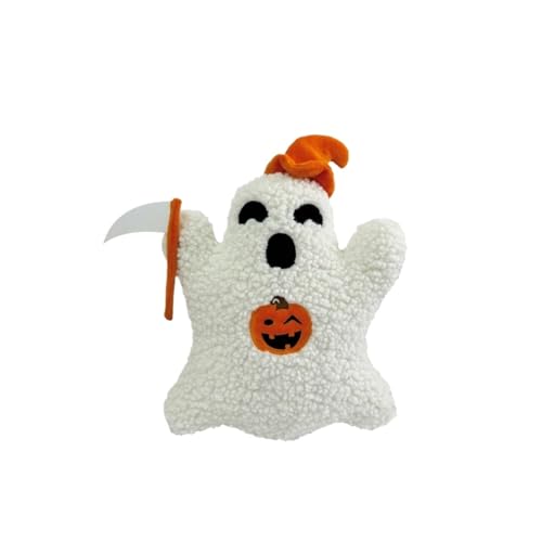 KUKUShining Süßes Geisterkissen, Halloween-Geister-Plüschfüller, for Kinder und Erwachsene, Halloween-Weihnachtsdekoration for Zuhause und Partys(HalloweenGhost) von KUKUShining