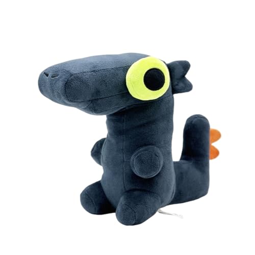 KUKUShining Tanzender Drachen Plüsch, 23CM Adorabler Nachtschatten Drache Plüschspielzeug, Weiche Kuschelige Cartoon Puppe for Kinder Geschenke und Raumdekoration(Black) von KUKUShining