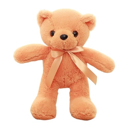 KUKUShining Teddybär Plüsch, Stofftier Plüschtier Puppen Kuscheliges Plüschkissen for Kinder Neugeborene Kinderzimmer Babys Freundin (Orange) von KUKUShining