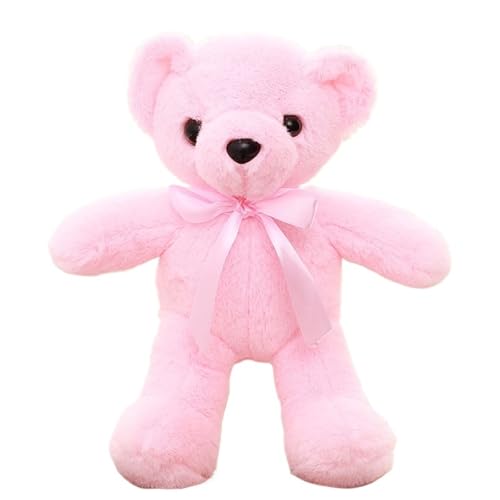 KUKUShining Teddybär Plüsch, Stofftier Plüschtier Puppen Kuscheliges Plüschkissen for Kinder Neugeborene Kinderzimmer Babys Freundin (Pink) von KUKUShining